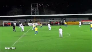 Crazy wind-assisted own goal for Romford against Thurrock