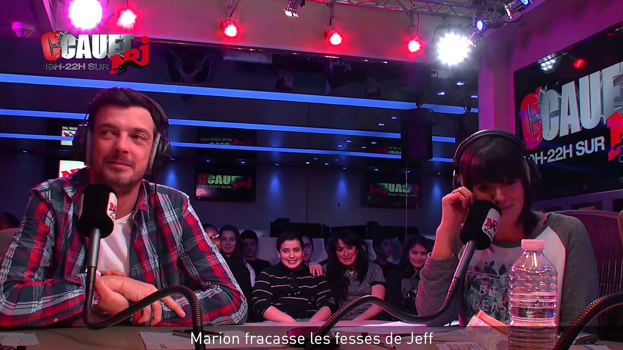 Marion fracasse les fesses de Jeff - C’Cauet sur NRJ
