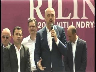 MITINGU NE BELSH-RAMA PREZANTON  MUSA ULQININ, SULMON QEVERINE BERISHA-LAJM