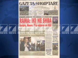 Gazetat shqiptare-Titujt kryesore te shtypit te dites 29 maj 2013