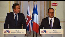 Conférence de presse de François Hollande et David Cameron suite aux attentats du 13 novembre