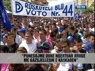 Berisha: Punësojmë duke ndërtuar rrugë - Vizion Plus - News - Lajme