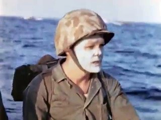 Iwo Jima Landing Color Footage