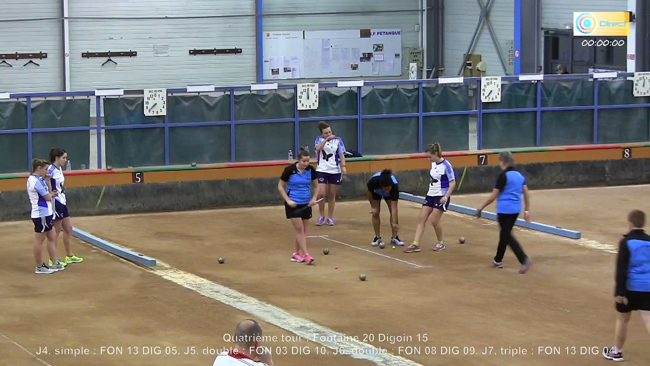 Un match qui se joue à l'ultime boule, Fontaine contre Digoin, Club Elite Féminin J4, Sport Boules, saison 2015-2016