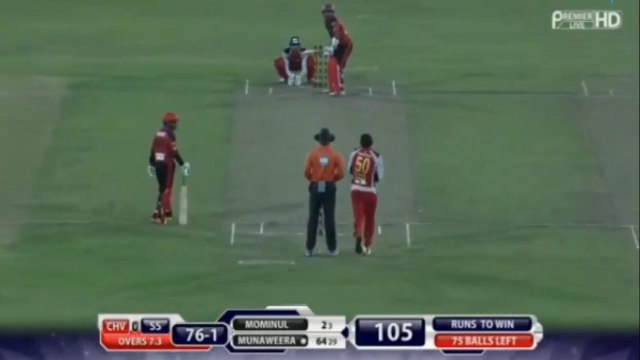 saeed Ajmal 2 Wickets in a over bpl