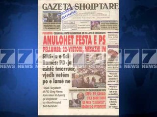 Gazetat shqiptare-Faqja e pare e shtypit te dites 12 qershor 2013