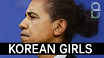 Korean girls react to Obama s Speech