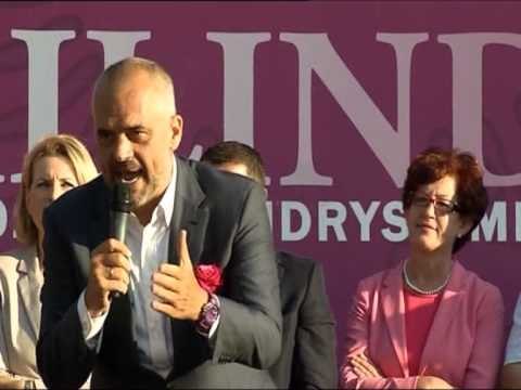 MITINGU I LEZHES RAMA I BEFASUAR NGA PJESEMARRJA PRET NJE MANDAT ME SHUME LAJM