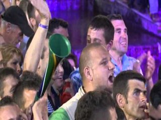 RAMA NE KORÇE PS MBAN MITINGUN PERMBYLLES NE QYTETIN JUGLINDOR LAJM