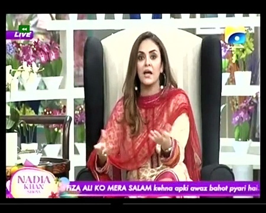 Nadia Khan Show - 23 November 2015 Part 5 - Fiza Ali Special - Geo Tv Morning Show
