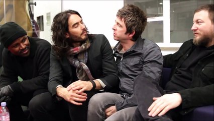 Russell Brand and Noel Fielding at the Royal Albert Hall for Teenage Cancer Trust -- Day 2