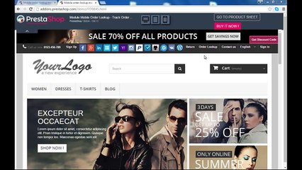 Prestashop mobile order lookup module (Introduction)