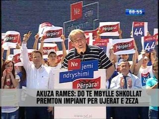 Berisha në Ballsh për infrastrukturën - Vizion Plus - News - Lajme