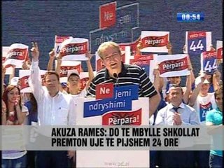 Berisha në Ballsh për infrastrukturën - Vizion Plus - News - Lajme