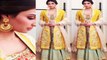 Hero Girl Athiya Shetty looks Cute & Sweet in lemon yellow lehenga at Marathi Filmfare Awards 2015 - Bollywoood News Gossips