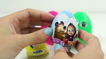 Surprise Eggs Peppa Pig Disney Frozen Masha and The Bear Маша и Медведь Huevos Sorpresa To