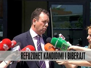 Refuzohet kandidimi i Biberajt për kreun e PD-së -- Vizion Plus - News, Lajme