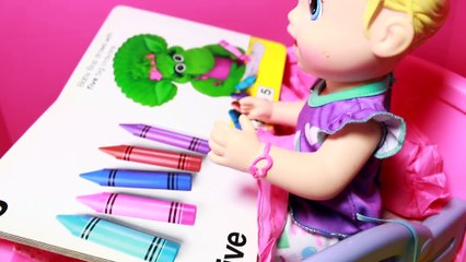 Baby Alive School Homework NIGHTMARE Baby Alive Doll Toy Video Learn To Read Books
