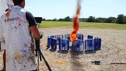 Fire tornado recreated in slow motion and it is hypnotic