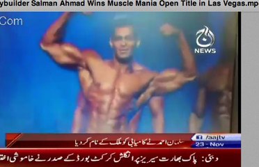 Pakistani Bodybuilder Salman Ahmad Wins Muscle Mania Open Title in Las Vegas