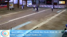 Second tour, point de précision, Club Elite masculin J5, CRO Lyon contre Saint-Vulbas, Sport Boules, saison 2015-2016