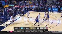 Draymond Green T'd up for hanging on the Rim _ Warriors vs Nuggets _ November 22, 2015 _ NBA