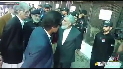 Imran Khan Inspecting Special K-9 Unit Dogs of KPK Police Explosive