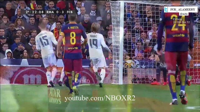 الشوط الثاني مباراة برشلونة وريال مدريد 4-0 تعليق حفيظ الدراجيHD