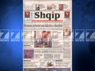 Gazetat shqiptare-Faqja e pare e shtypit te dites 12 korrik 2013