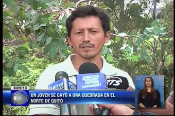 Joven muere al caerse de una quebrada de 10 metros