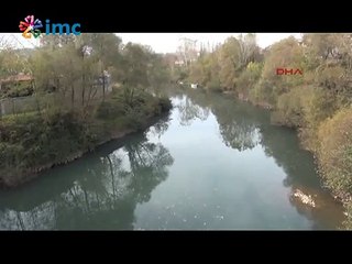 Rengi siyaha dönen Bartın Irmağı'nda kirlilik sürüyor
