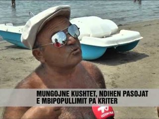 Plazhi i Durrësit, më pak pushues - Vizion Plus - News, Lajme