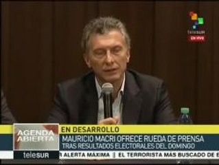 Macri: No habrá revanchas ni ajuste de cuentas con gobierno anterior
