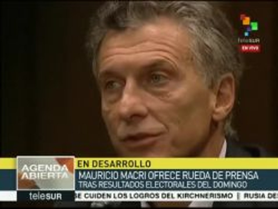 Argentina: Mauricio Macri anuncia promoción de inversiones extranjeras