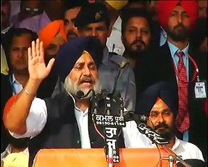 Sukhbir Badal rally