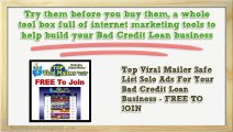 Free Trial Marketing Lead Tools For Bad Credit Loan Business