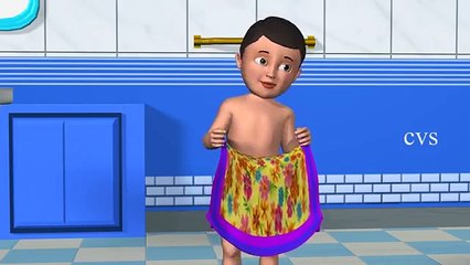 3D Animation After A Bath Nursery rhymes for childrens with lyrics 360p
