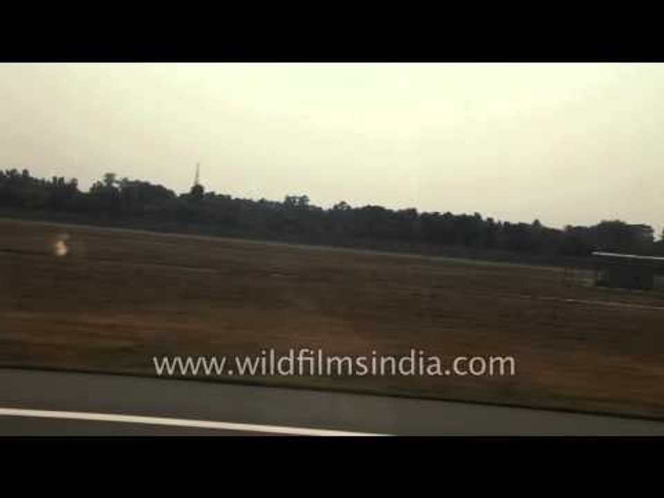 Flight takes off from Bagdogra Airport