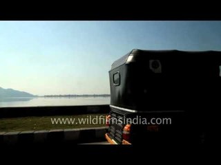 Driving on the Boulevard Road along the Dal Lake - Part 2