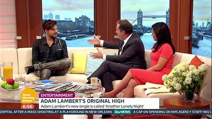 Adam Lambert on stepping into Mercury's shoes  -GMB 2015-11-23