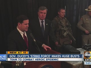 Governor Ducey's "Strike Force" makes huge busts