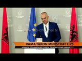 Rama takon ministrat e PS - Top Channel Albania - News - Lajme