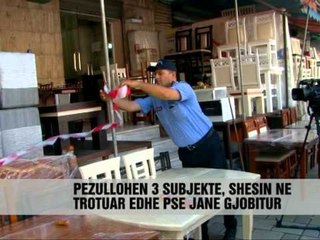 Pezullohen bizneset qe zënë hapësirat publike - Vizion Plus - News, Lajme