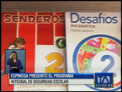 Ministro de Educación presentó programa de seguridad escolar