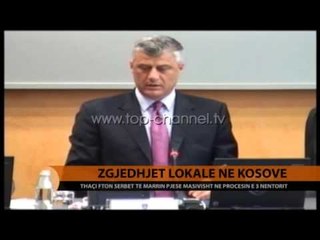 Thaçi fton serbët në zgjedhje - Top Channel Albania - News - Lajme