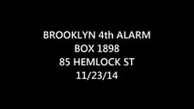 FDNY Radio: Brooklyn 4th Alarm Box 1898 11/22/14