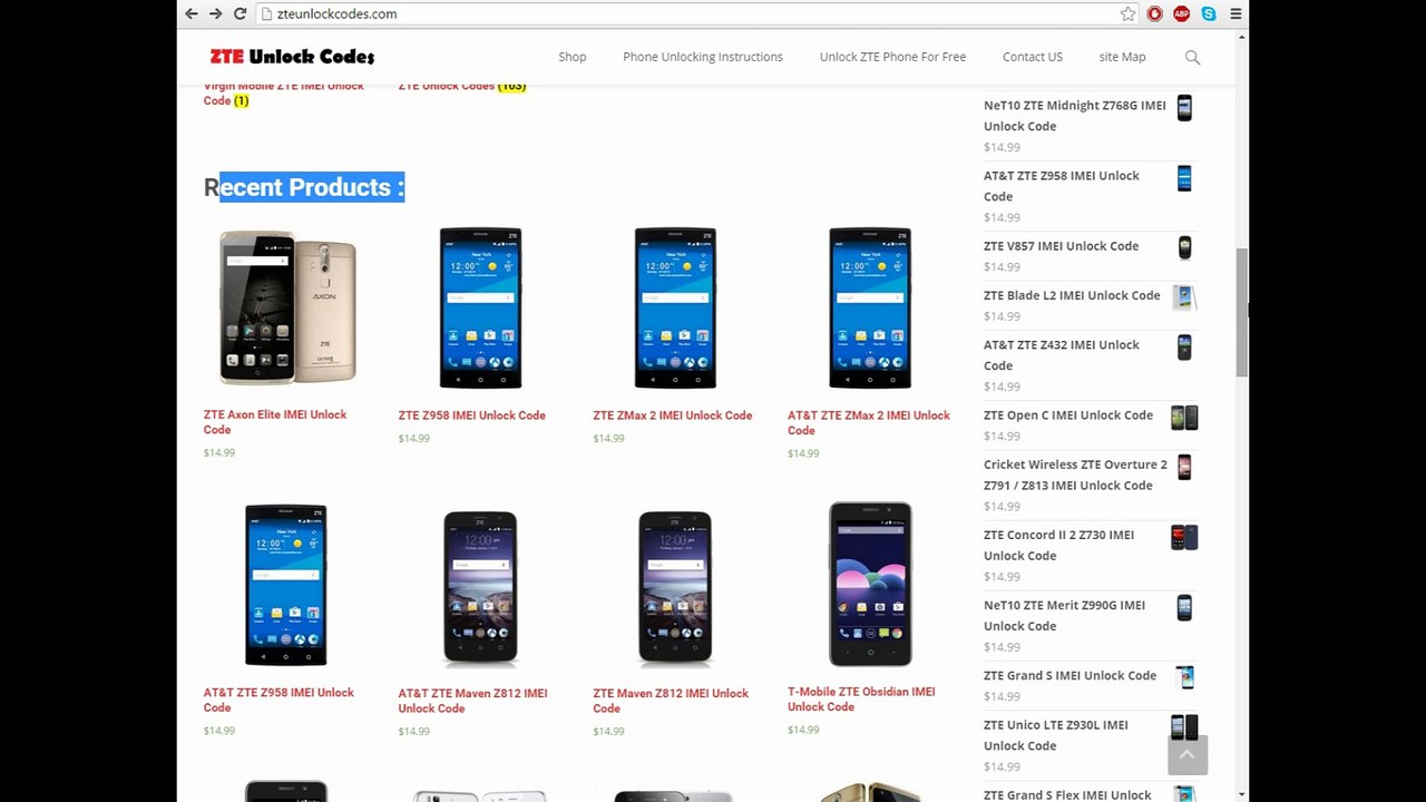 AT&T ZTE ZMax 2 SIM UNLOCK CODE