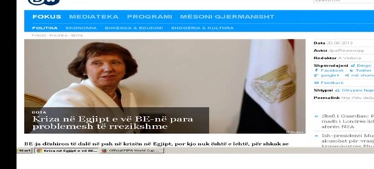 KRIZA NE EGJIPT MINISTRAT E JASHTEM TE VENDEVE TE BE DISKUTOJNE SITUATEN LAJM