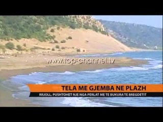 Plazhi rrethohet me tela me gjemba - Top Channel Albania - News - Lajme