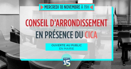 CA CICA du 15e Arrondissement du Mercredi 18 Novembre 2015